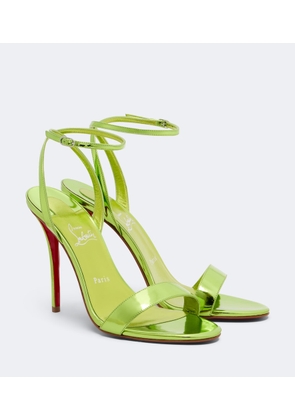 Christian Louboutin Miss Z mirrored leather sandals