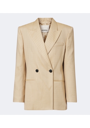 Isabel Marant Ranya pinstripe wool-blend blazer