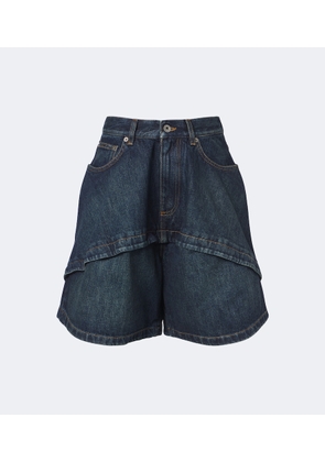 Loewe Paneled denim Bermuda shorts