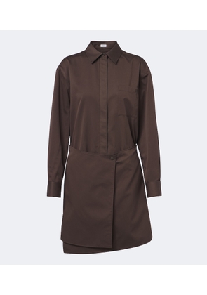 Loewe Double L cotton and silk shirt dress