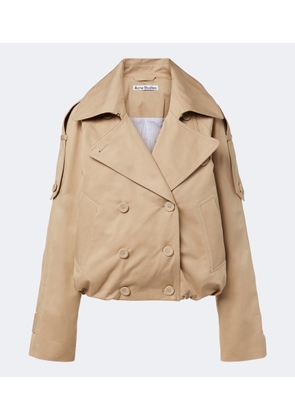 Acne Studios Cropped cotton twill trench coat