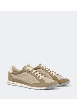 Brunello Cucinelli Leather-trimmed sneakers