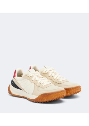 Moncler Corso suede-trimmed sneakers