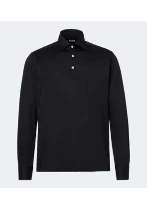 Kiton Cotton poplin polo top