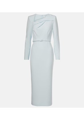 Roland Mouret Belted crepe midi dress