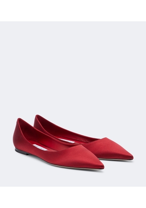 Jimmy Choo Love satin ballet flats