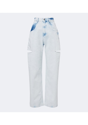 Maison Margiela Cutout barrel-leg jeans