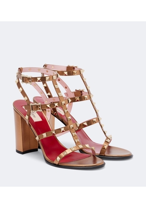 Valentino Garavani Rockstud metallic leather sandals