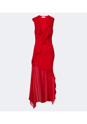 De La Vali Baila floral georgette midi dress