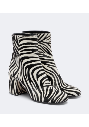 Gianvito Rossi Joelle printed calf hair ankle boots