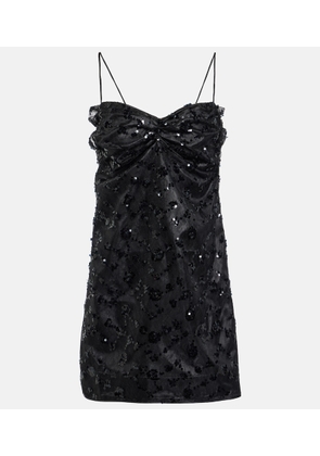 Ganni Sequined lace minidress