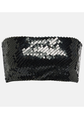 Rick Owens Lilies sequined bandeau top