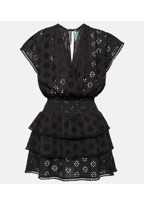 Melissa Odabash Jess broderie anglaise cotton minidress