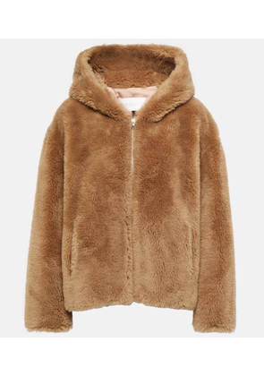 Yves Salomon Hooded wool jacket