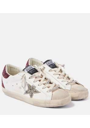 Golden Goose Super-Star embellished leather sneakers
