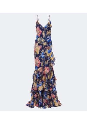 Etro Floral ruffled gown