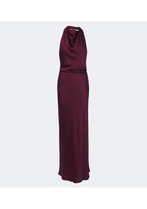 Simkhai Reannon halterneck satin gown