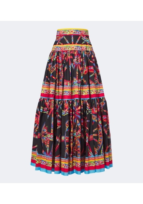 Dolce&Gabbana Carretto cotton maxi skirt
