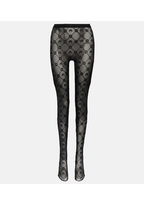 Marine Serre Crescent Moon jacquard tights