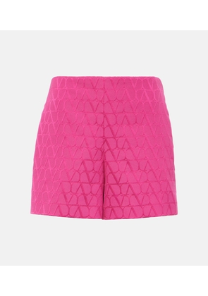 Valentino VLogo cotton-blend shorts