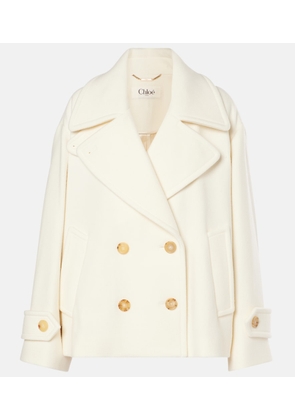 Chloe Cropped wool-blend coat