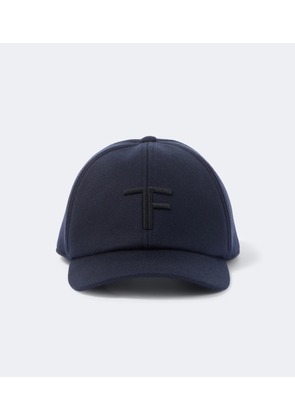 Tom Ford Logo cashmere baseball cap