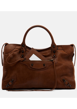 Balenciaga Le City Medium leather top-handle bag