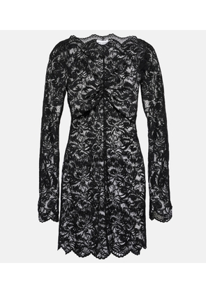 Rabanne Floral off-shoulder lace minidress