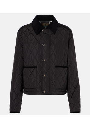 Burberry Burberry Check quilted jacket