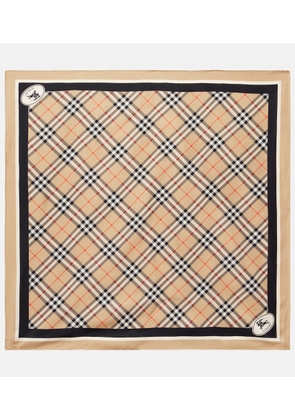 Burberry Burberry Check silk twill scarf
