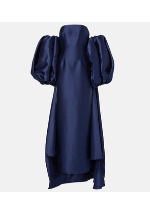 Solace London Lea cape twill gown