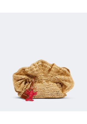 Aquazzura Paradise raffia clutch