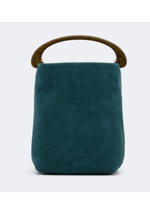 Dries Van Noten Crisp Mini suede top-handle bag
