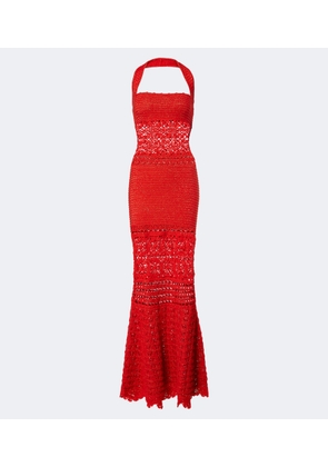 Retrofete Peggie crochet cotton-blend maxi dress