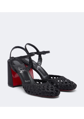 Christian Louboutin Jane crepe satin pumps