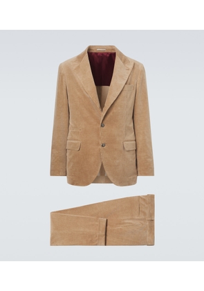 Brunello Cucinelli Cotton and cashmere corduroy suit