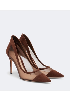 Gianvito Rossi Leather-trimmed pumps