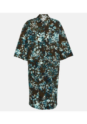 Dries Van Noten Floral cotton poplin shirt dress