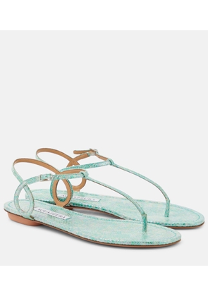 Aquazzura Almost Bare leather thong sandals