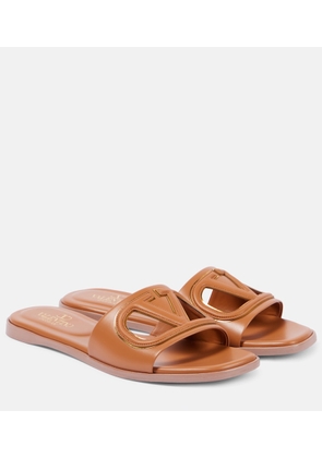 Valentino Garavani VLogo cutout leather slides