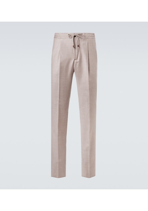 Slowear Virgin wool flannel slim pants