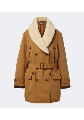 Polo Ralph Lauren Shearling-trimmed cotton coat