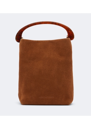 Dries Van Noten Crisp Mini suede top-handle bag