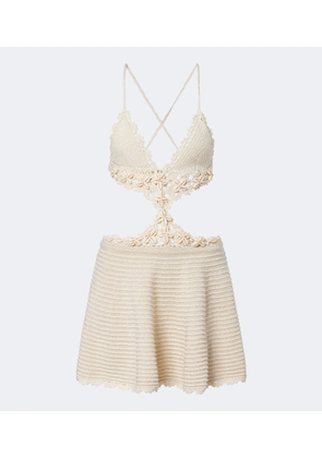 Retrofete Aisola cotton-blend crochet minidress