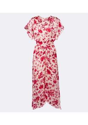 Isabel Marant Herva floral devore georgette midi dress