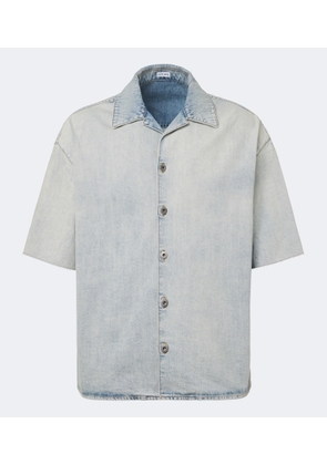 Loewe Anagram denim bowling shirt
