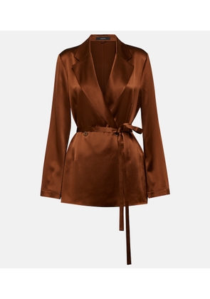 Joseph Joubert satin wrap blazer