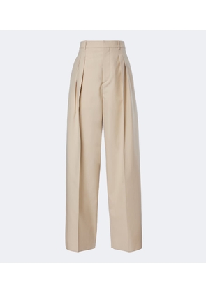 Bottega Veneta Wool and cotton wide-leg pants