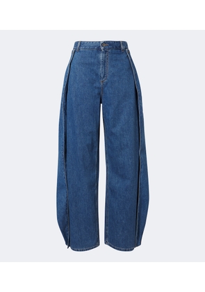 Loewe Ruffled wide-leg jeans