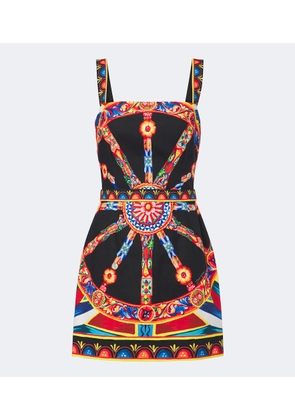 Dolce&Gabbana Carretto cotton minidress